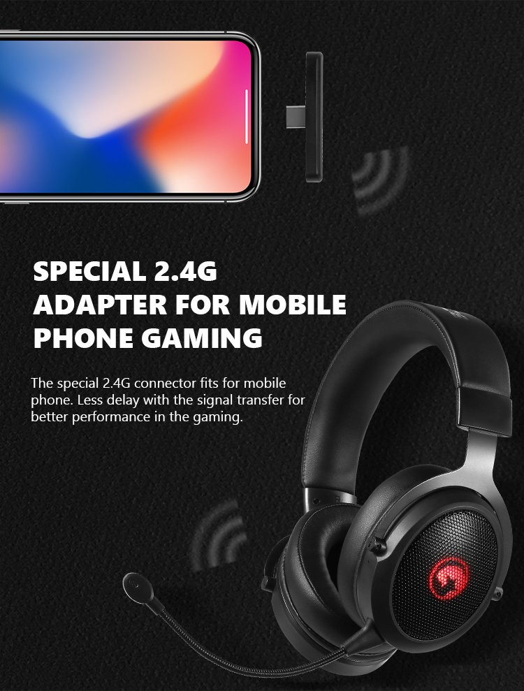 HG9088W-Wireless Gaming Headsets